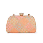 Embroidered Box Clutch / Bridal Clutch Bag